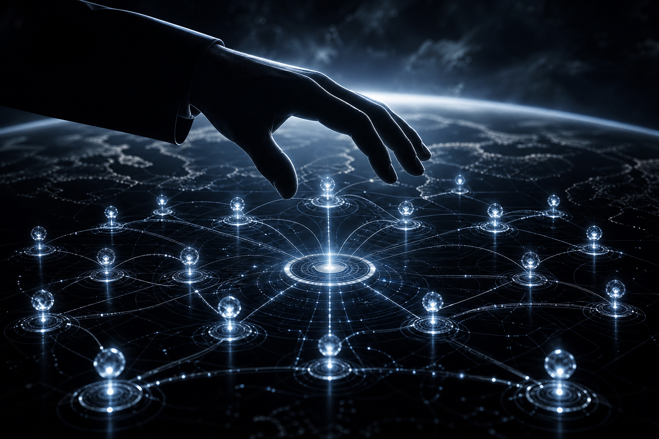 Conceptual image of Human-on-the-Loop Governance