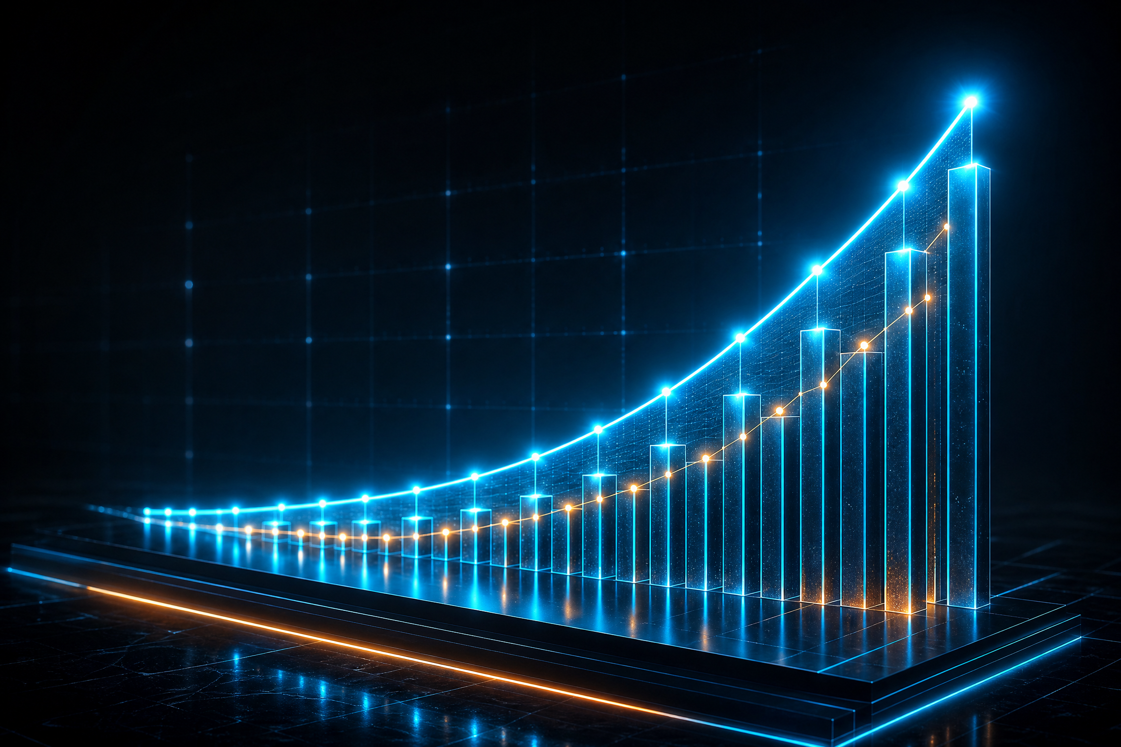 Growth chart showing Structural ROI compounding